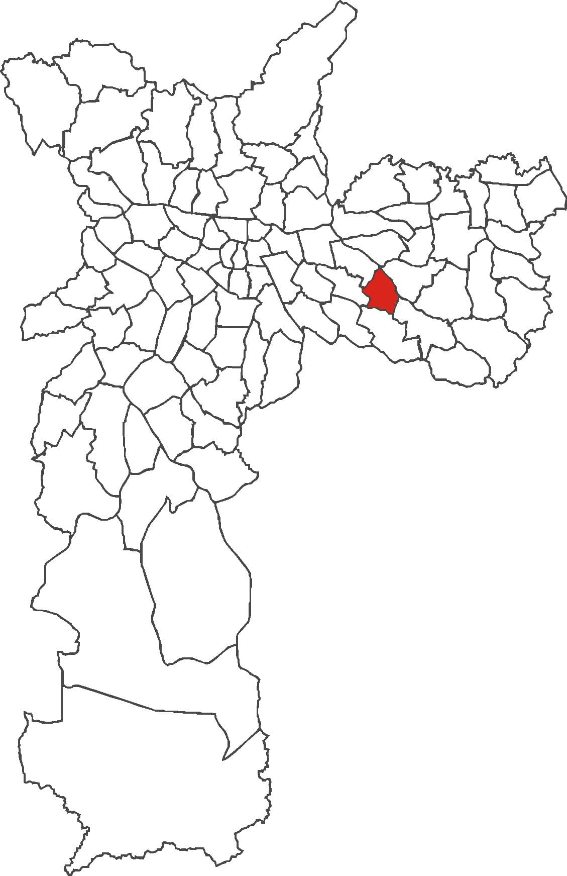 地図Aricanduva地区