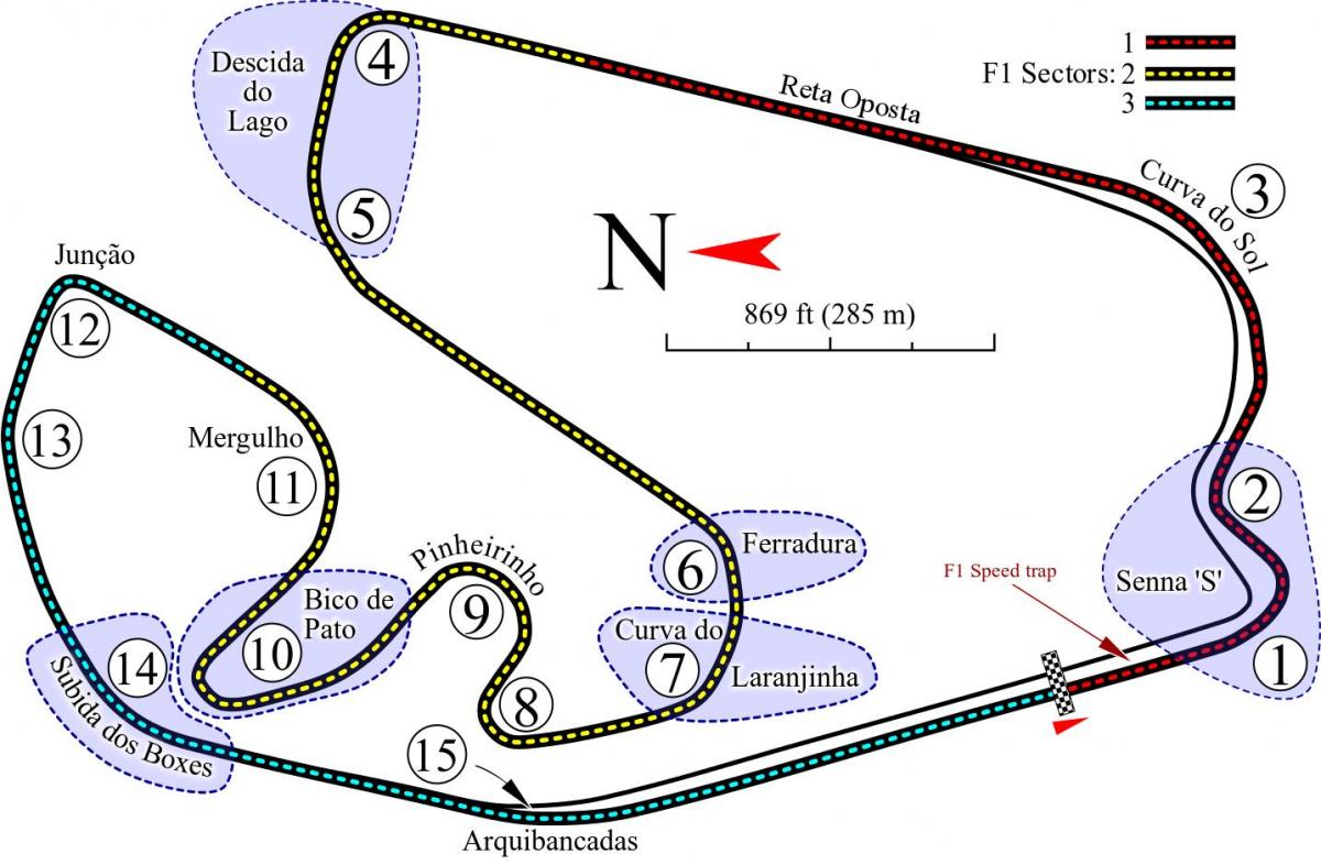 地図Autódromoホセ-カルロスペースサンパウロ