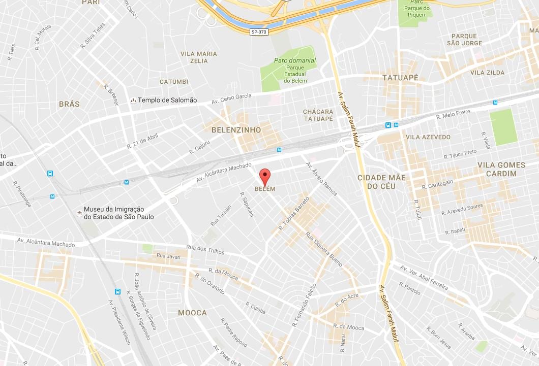 地図Belémサンパウロ