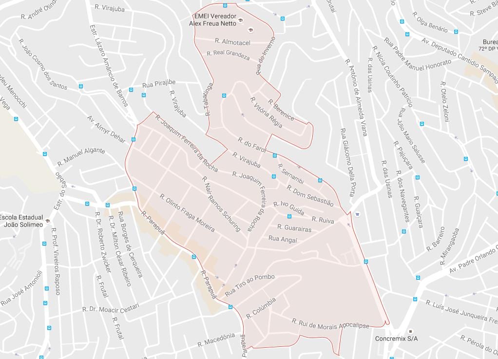 地図Brasilândiaサンパウロ