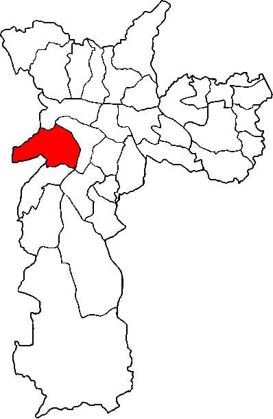 地図Butantã副県サンパウロ