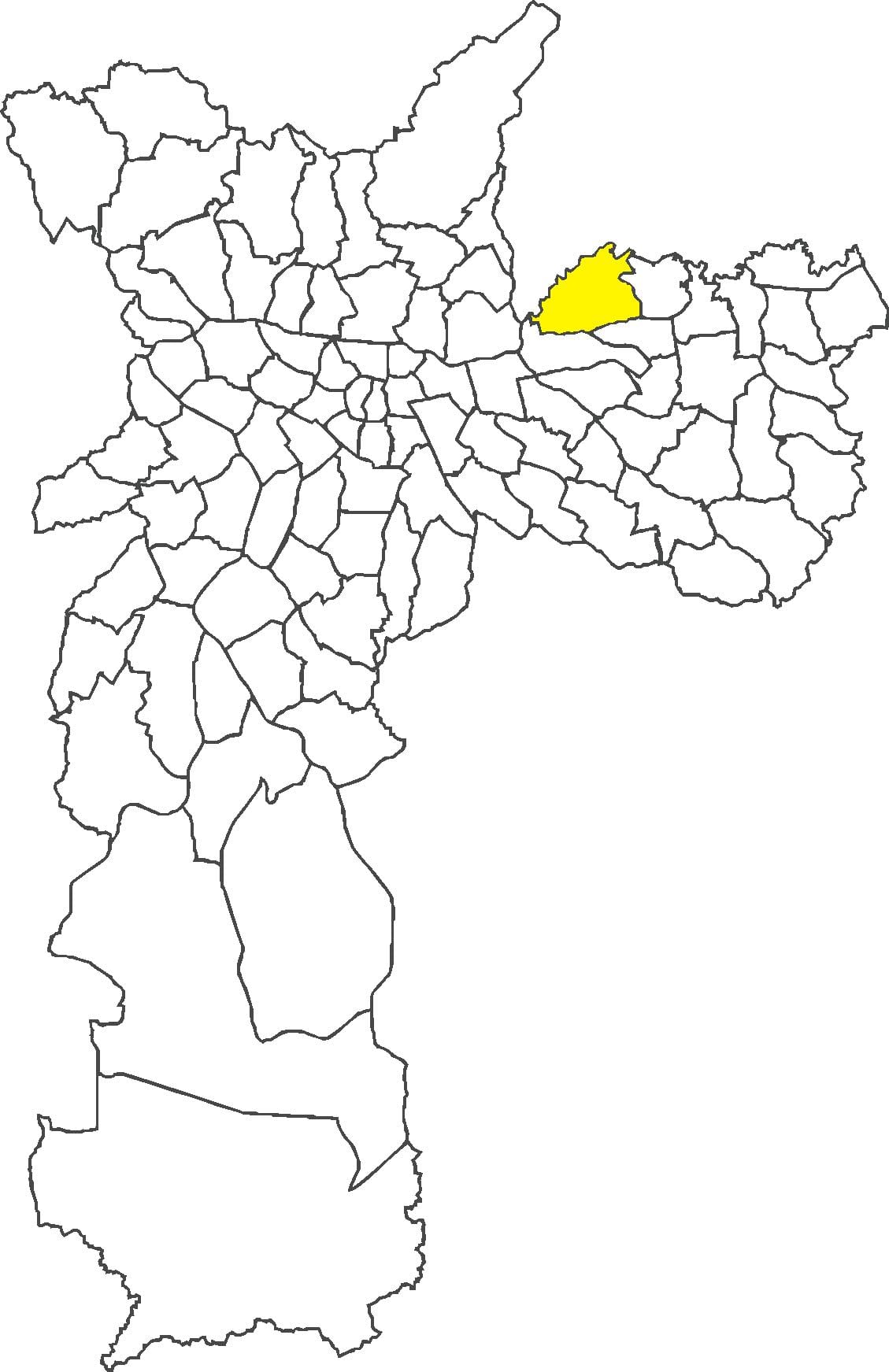 地図Cangaíba地区