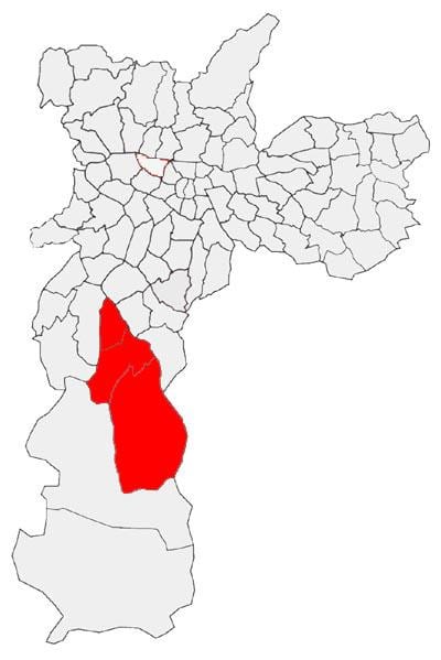地図CapelaいSocorro副県サンパウロ