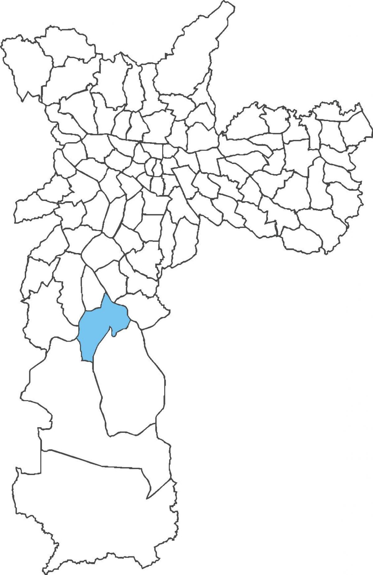 地図Cidade Dutra地区