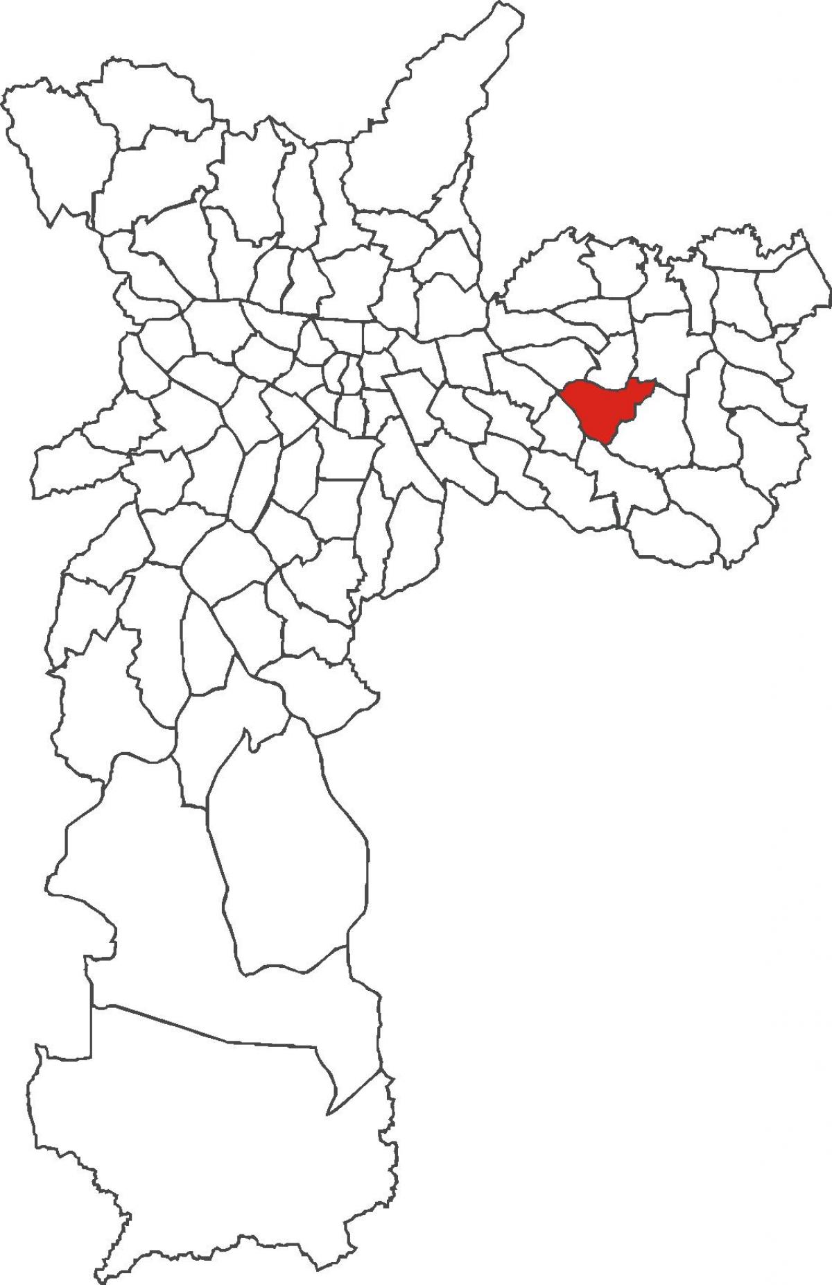 地図Cidade Líder地区