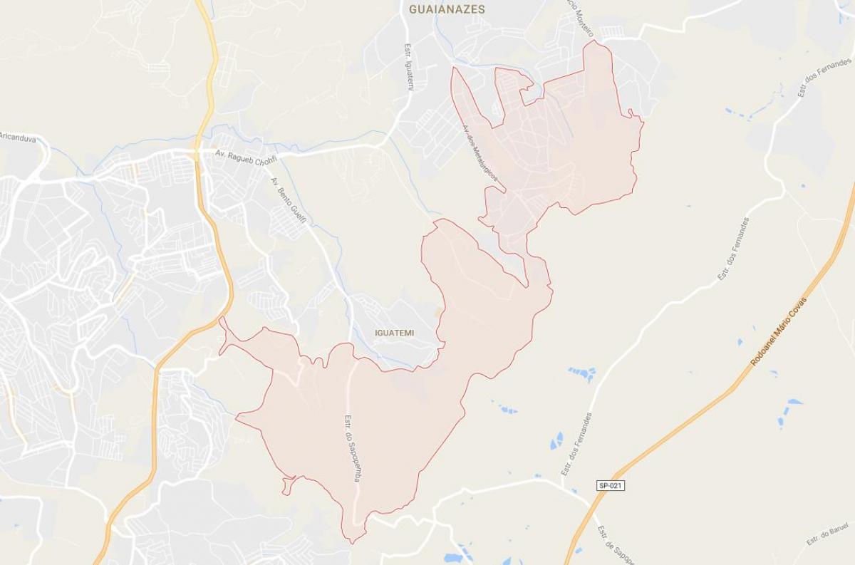 地図Cidade Tiradentesサンパウロ