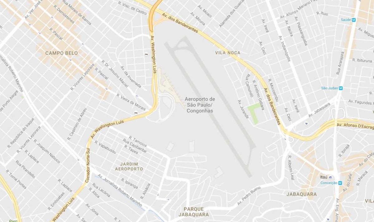 地図Congonhas空港