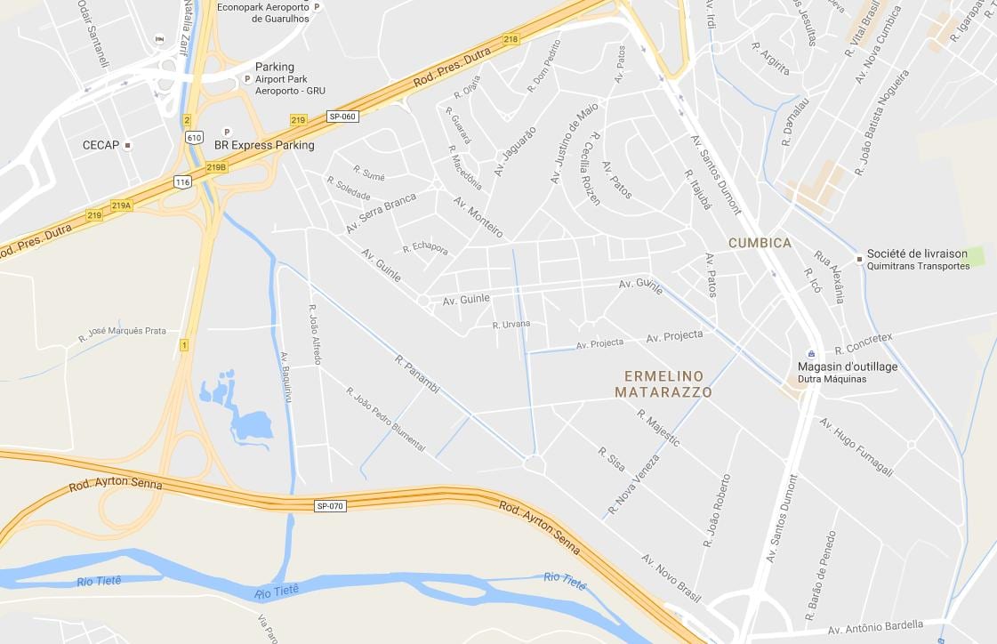 地図Ermelinoマタラッツォサンパウロ