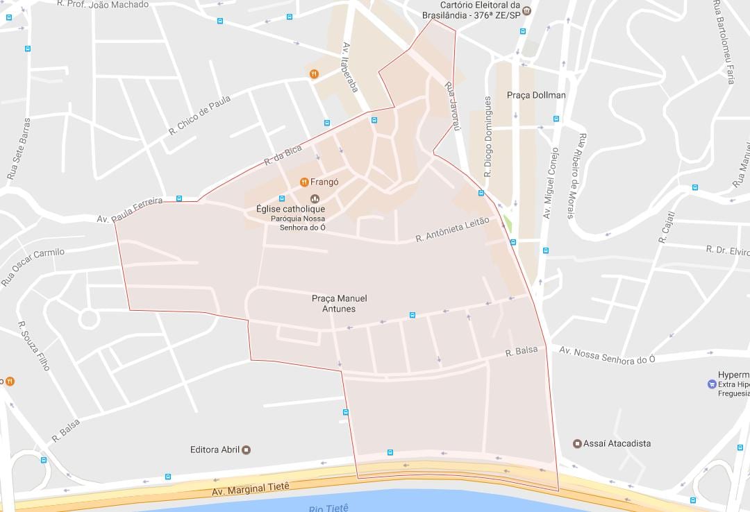 地図FreguesiaいÓサンパウロ