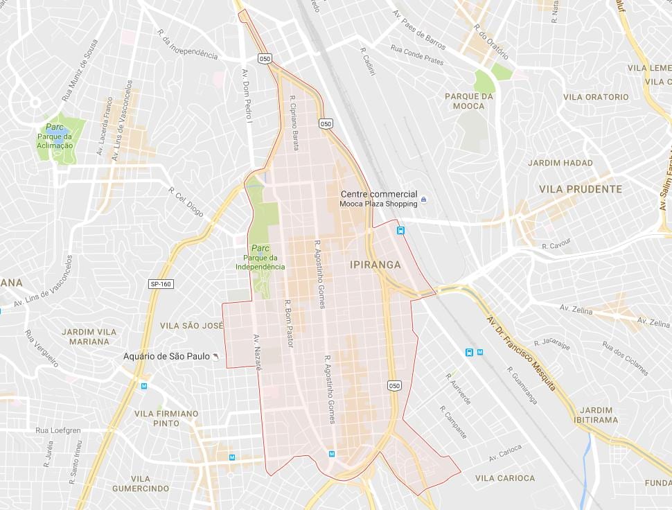 地図Ipirangaサンパウロ