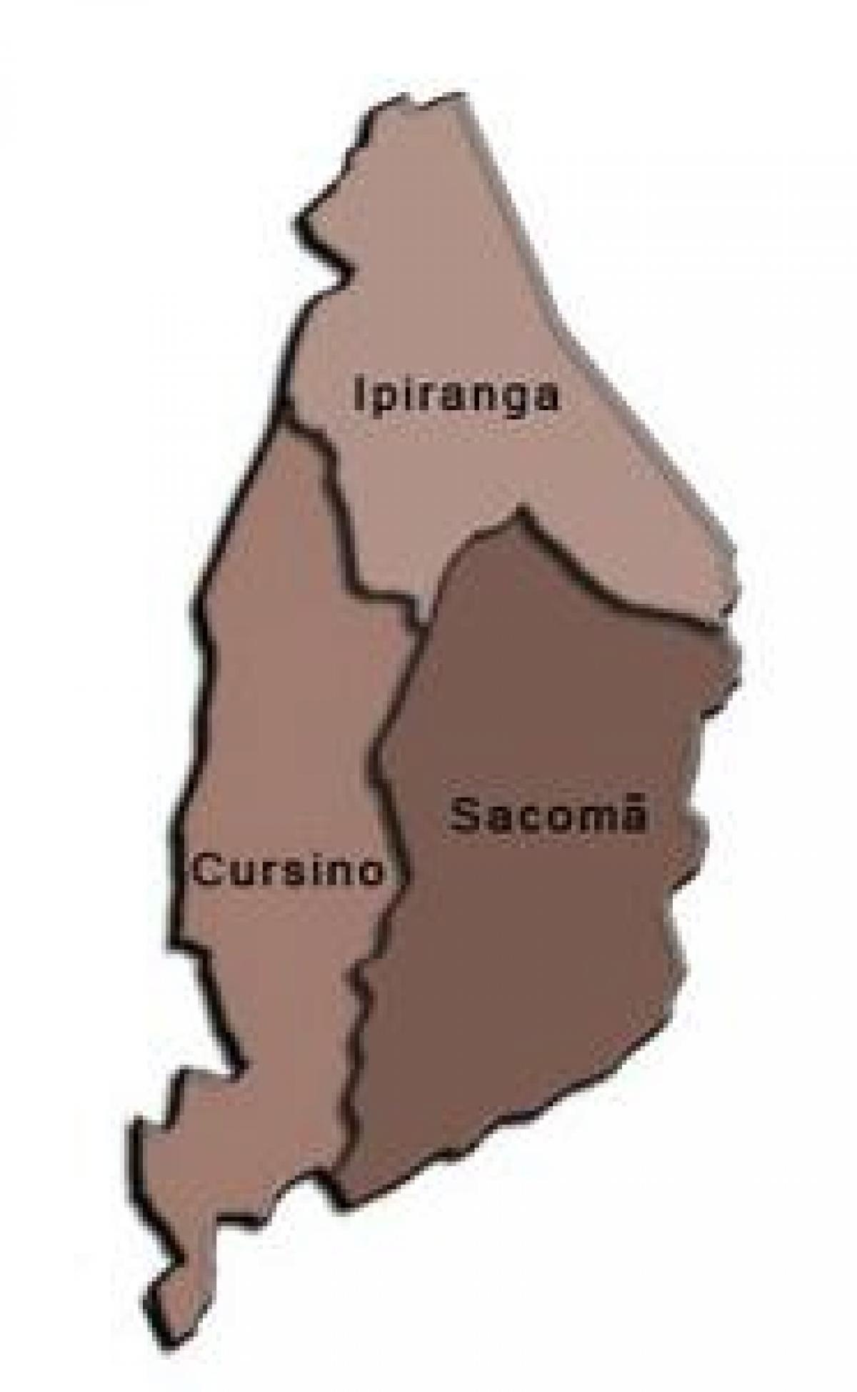地図Ipirangaサ県