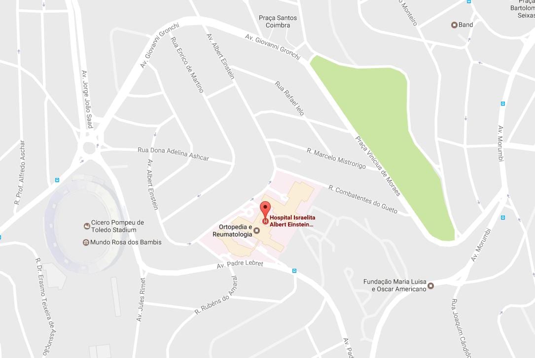 地図Israelitaアルバート-アインシュタイン病院