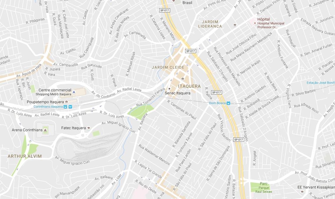 地図Itaqueraサンパウロ