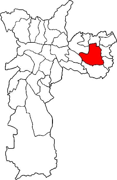 地図Itaquera副県サンパウロ