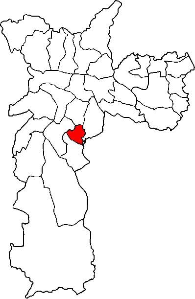 地図Jabaquara副県サンパウロ