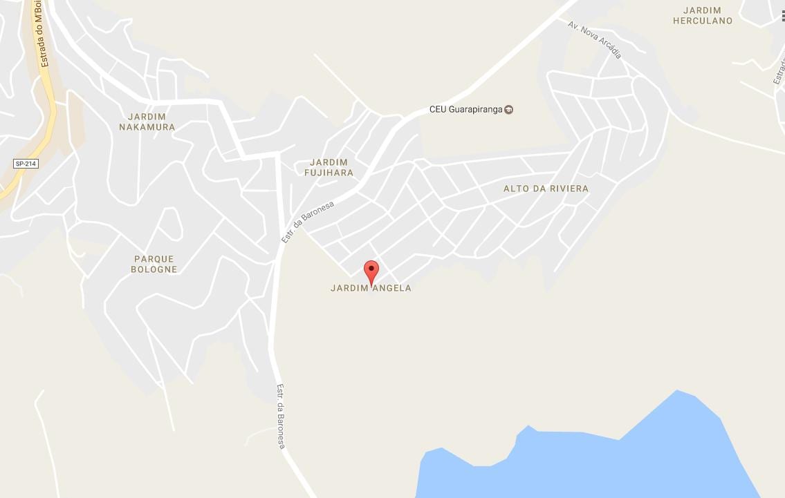 地図Jardim Ângelaサンパウロ