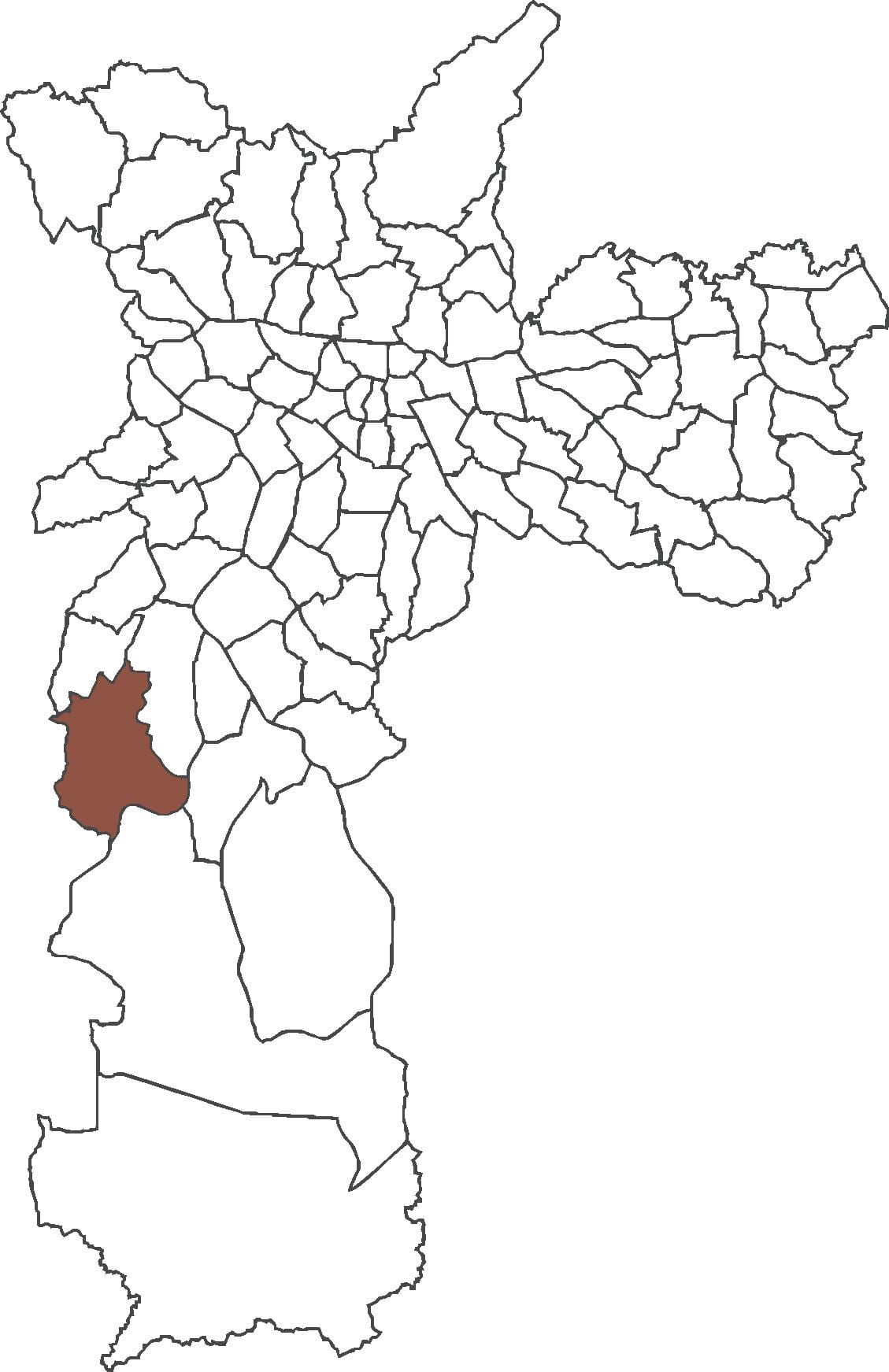 地図Jardim Ângela地区