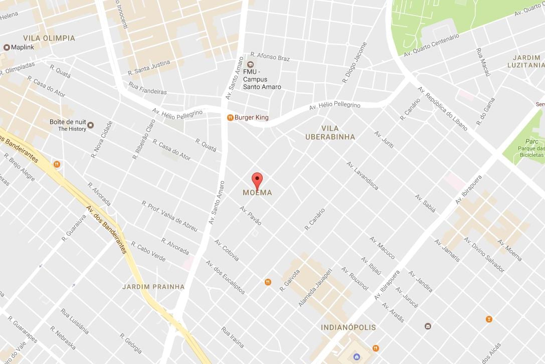 地図Moemaサンパウロ