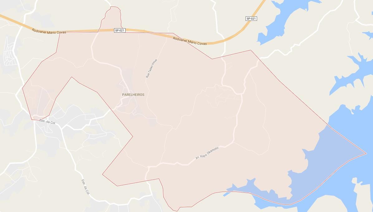 地図Parelheirosサンパウロ