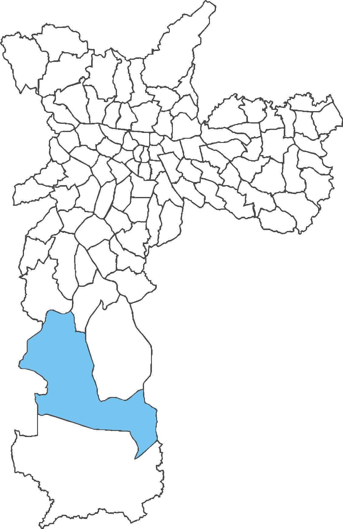 地図Parelheiros地区
