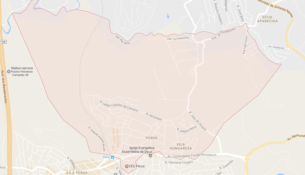 地図Perusサンパウロ