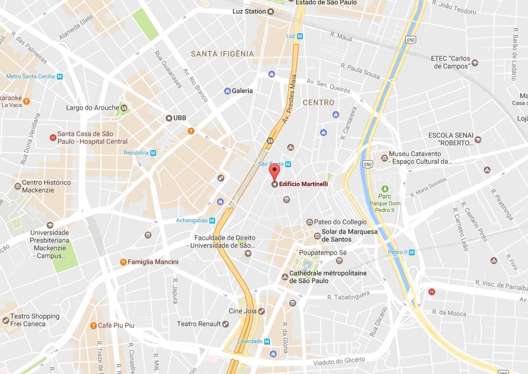 地図Prédio Martinelli