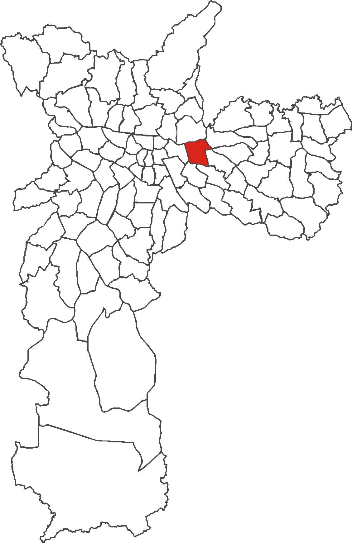 地図Tatuapé地区