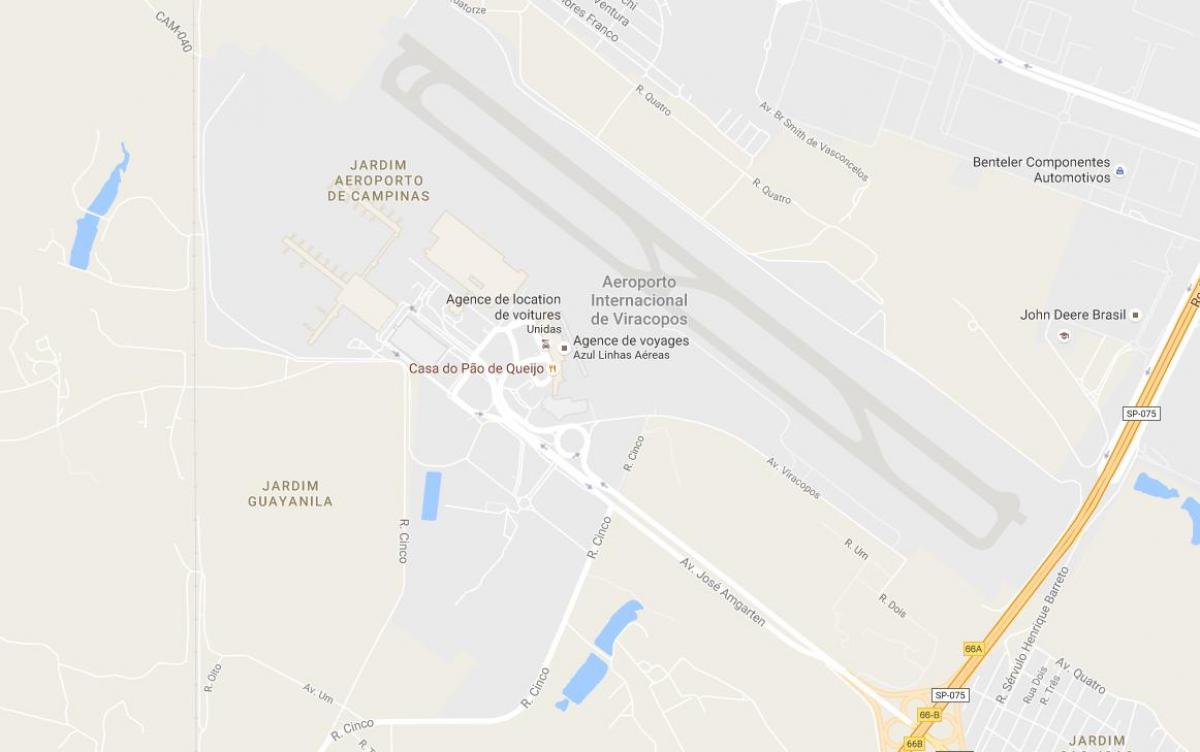 地図VCP-カンピナスの空港
