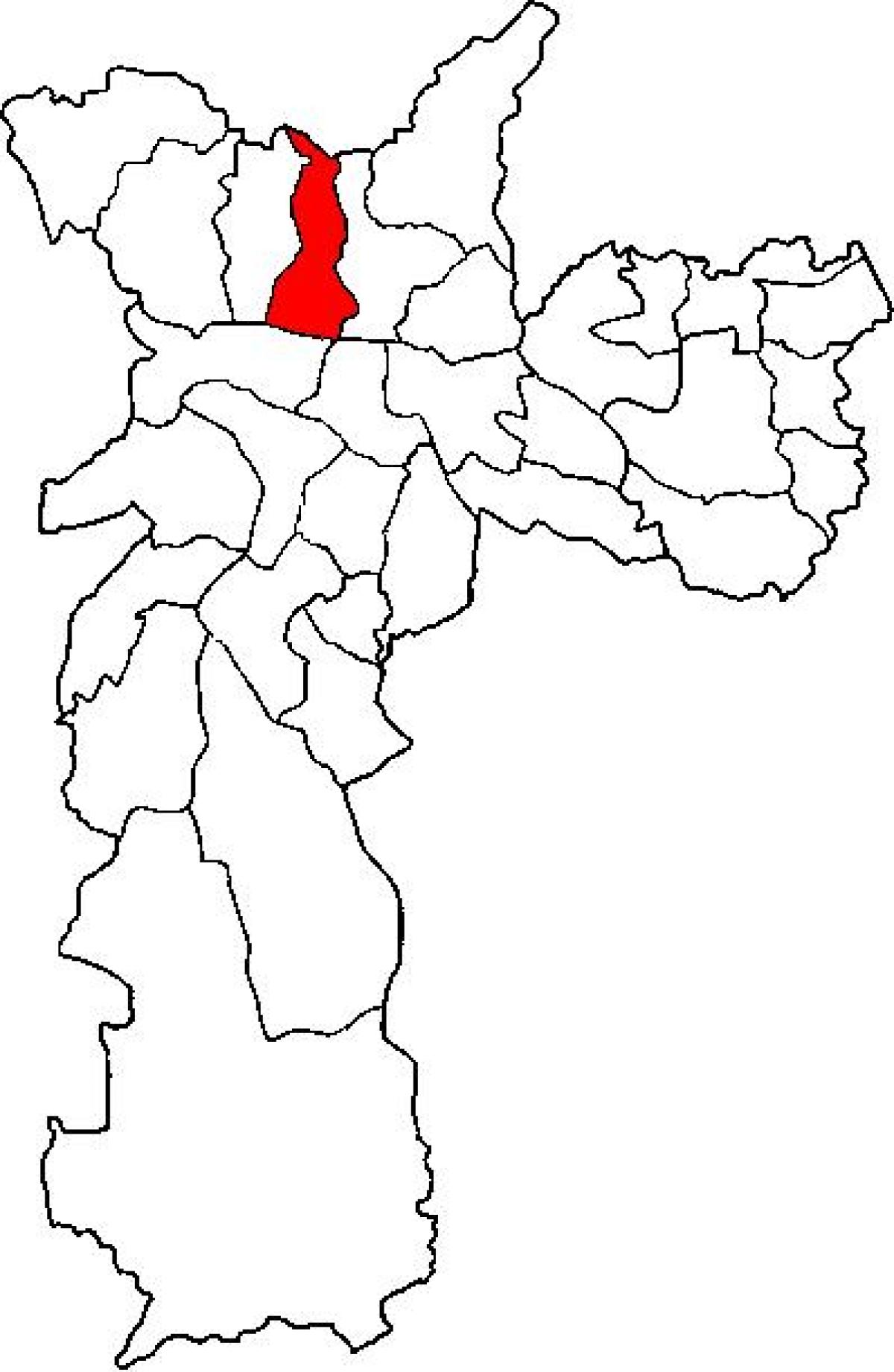 地図のカーサヴェルデサブ-県サンパウロ