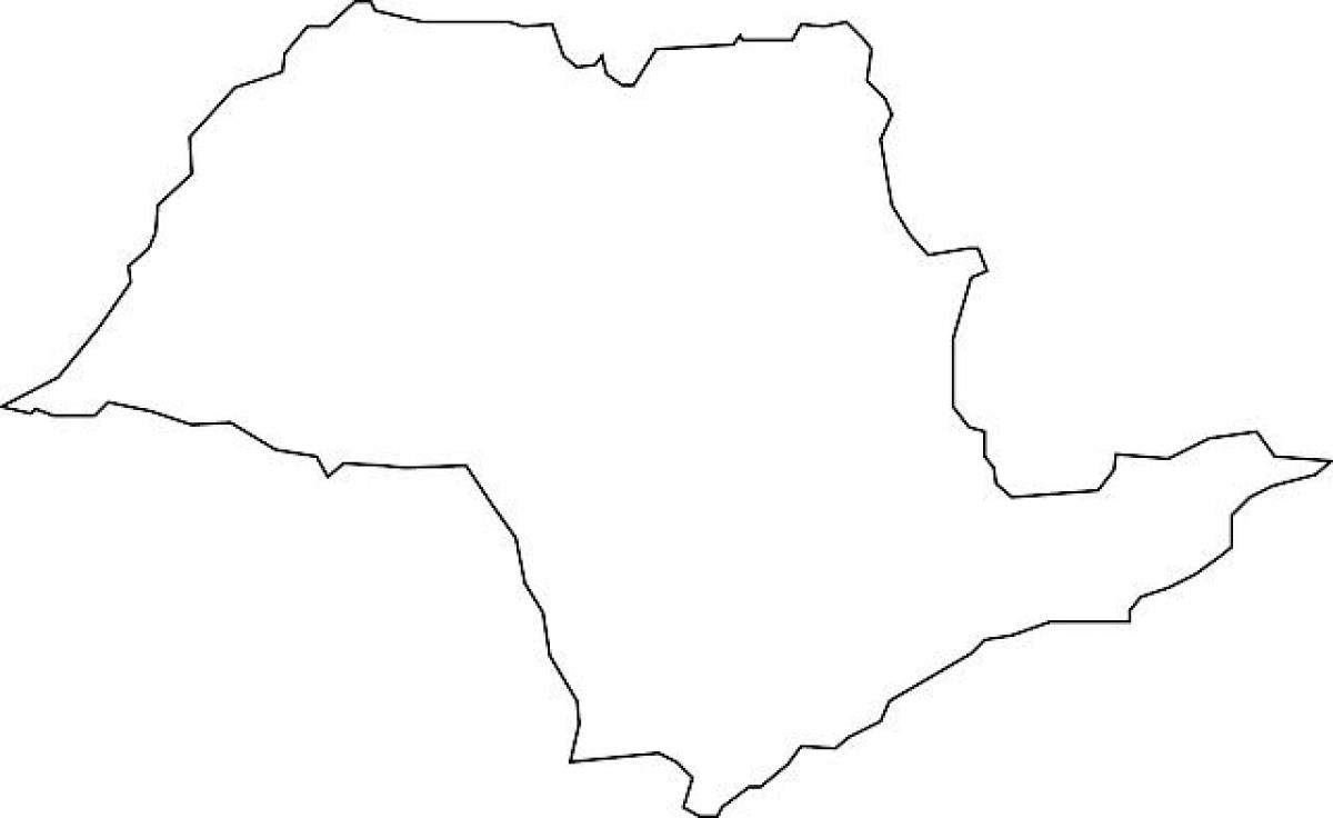地図サンパウロのベクトル