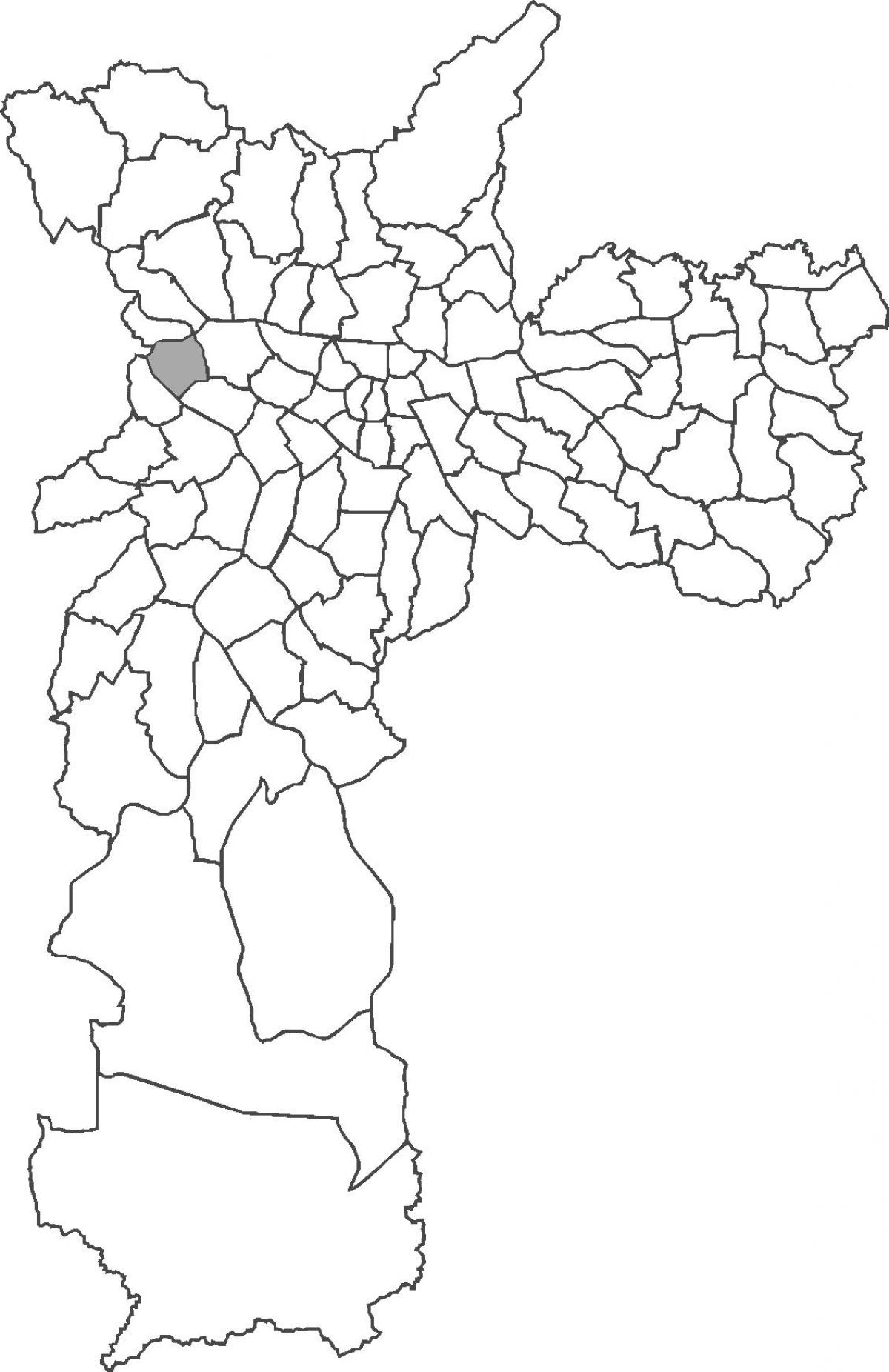地図のヴィラLeopoldina地区