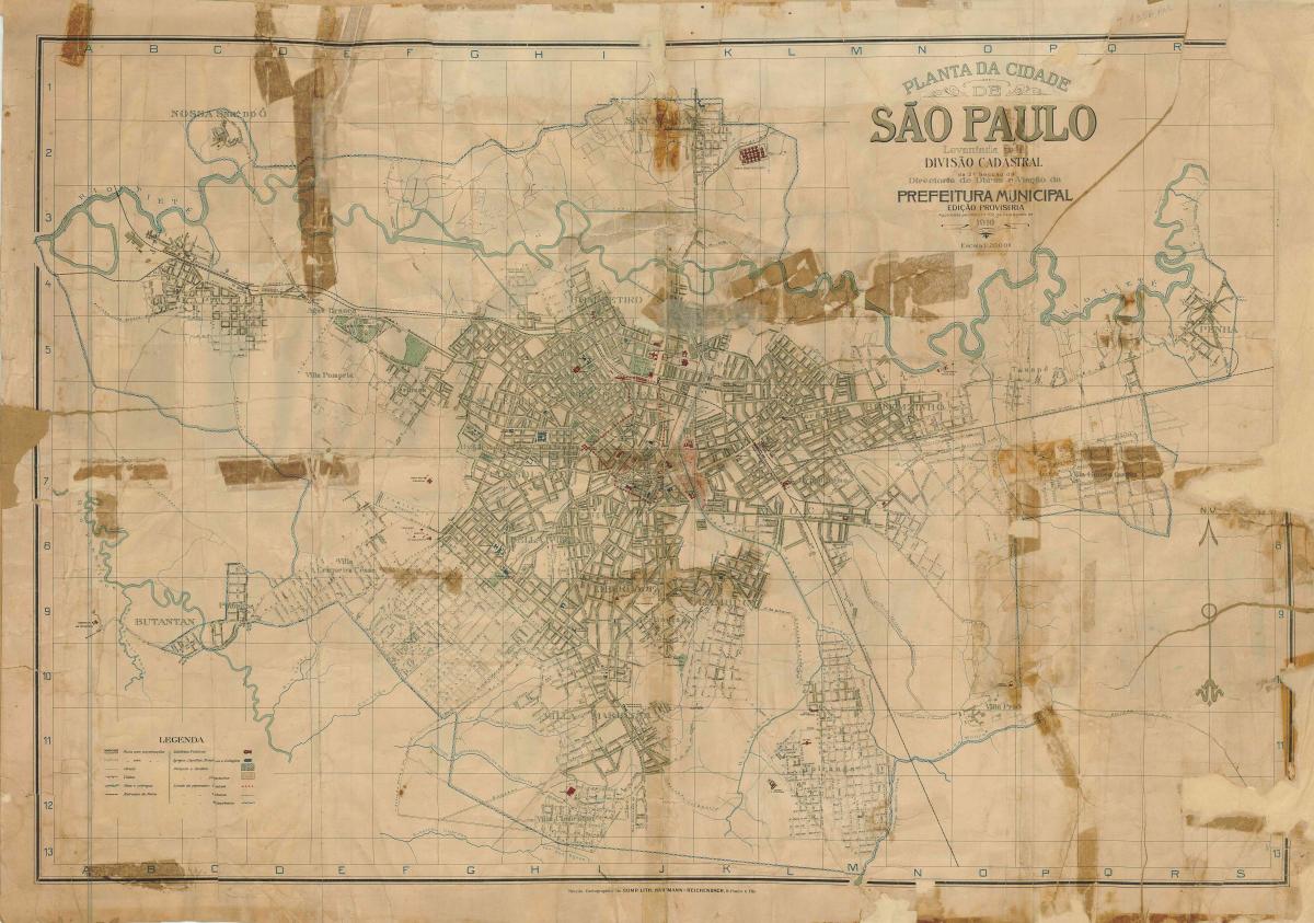 地図の元サンパウロ-1916