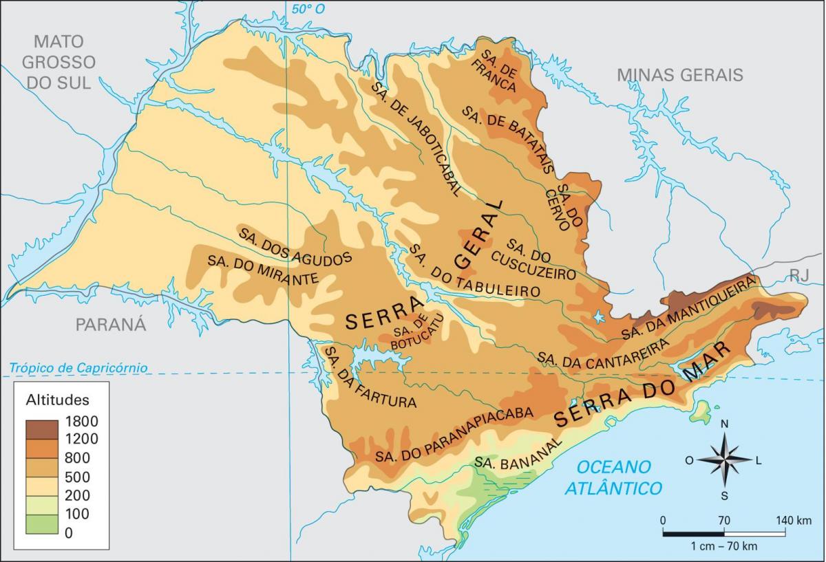 地図の地サンパウロ