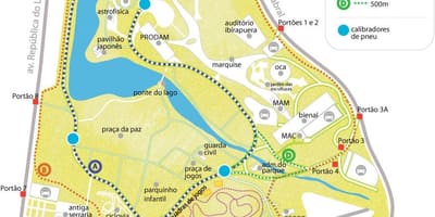 地図のイビラプエラ公園