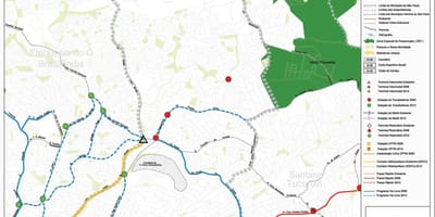 地図のカーサヴェルデサンパウロ-公共輸送
