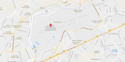 地図のグアルーリョス空港
