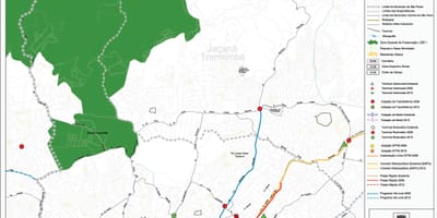 地図のサンタナサンパウロ-公共輸送