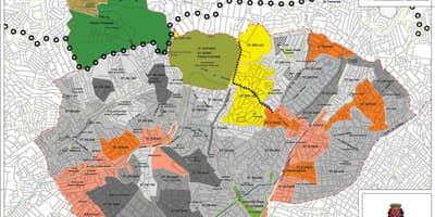 地図のサンタナサンパウロ-職業の土壌