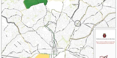 地図のサンタナサンパウロ-道路