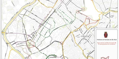地図のサントアマロのサンパウロ市-道路