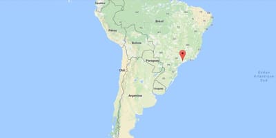 地図のサンパウロ)南米