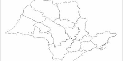 地図のサンパウロのヴァージン-地域
