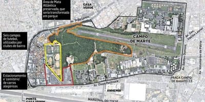 地図サンパウロカンポデMarte空港