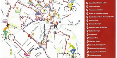 地図サンパウロ自転車道