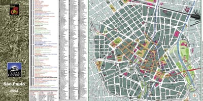 地図のサンパウロの街