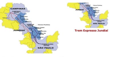 地図サンパウロ辺Bandeirantes