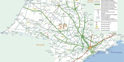 地図サンパウロ高速道路