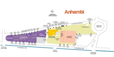 地図サンパウロAnhembi