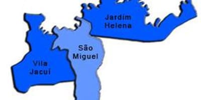 地図のサンミゲルパウリスタサ県