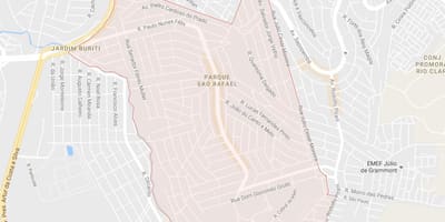 地図のサンラファエルサンパウロ